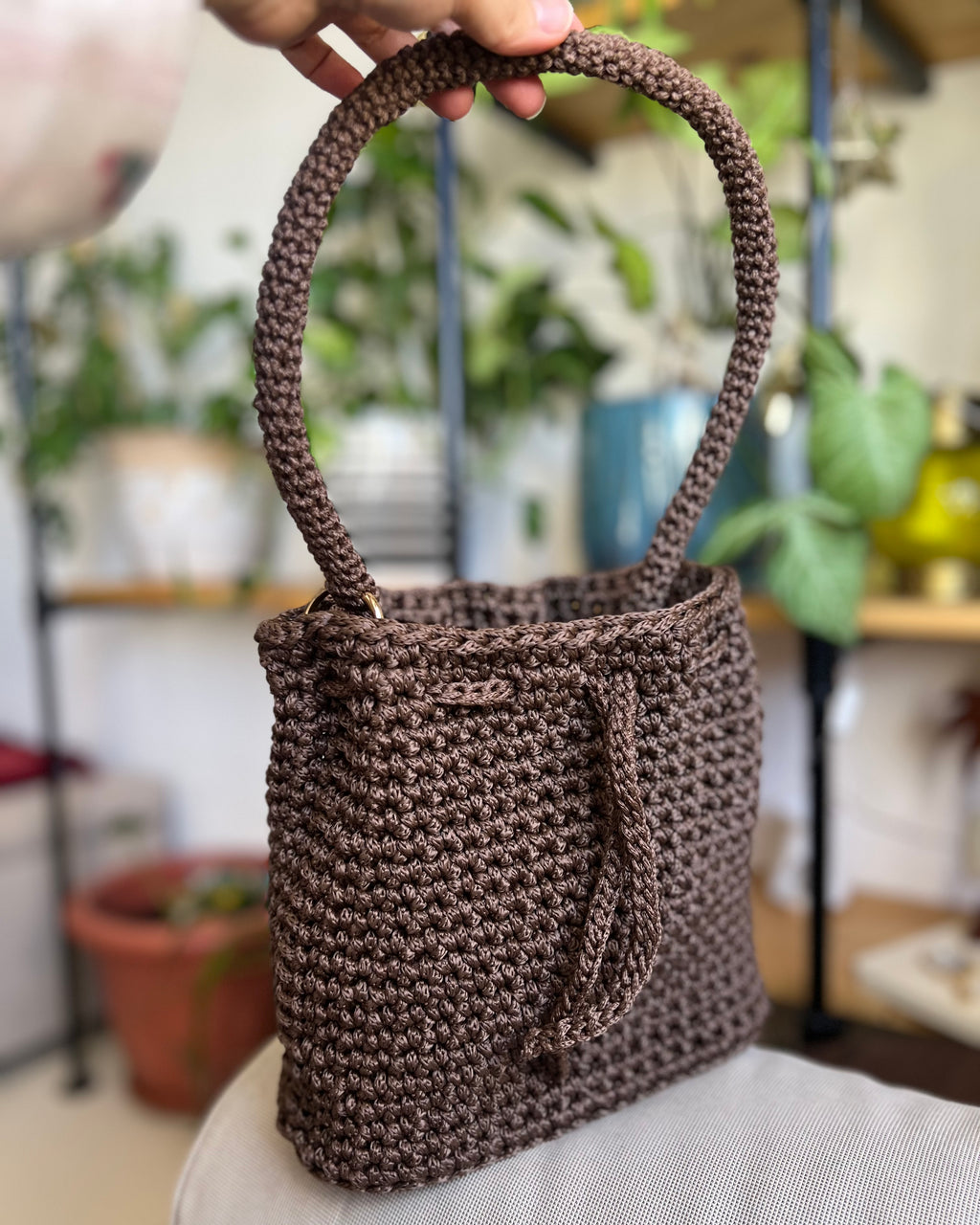 Drawstring Shoulder Bag