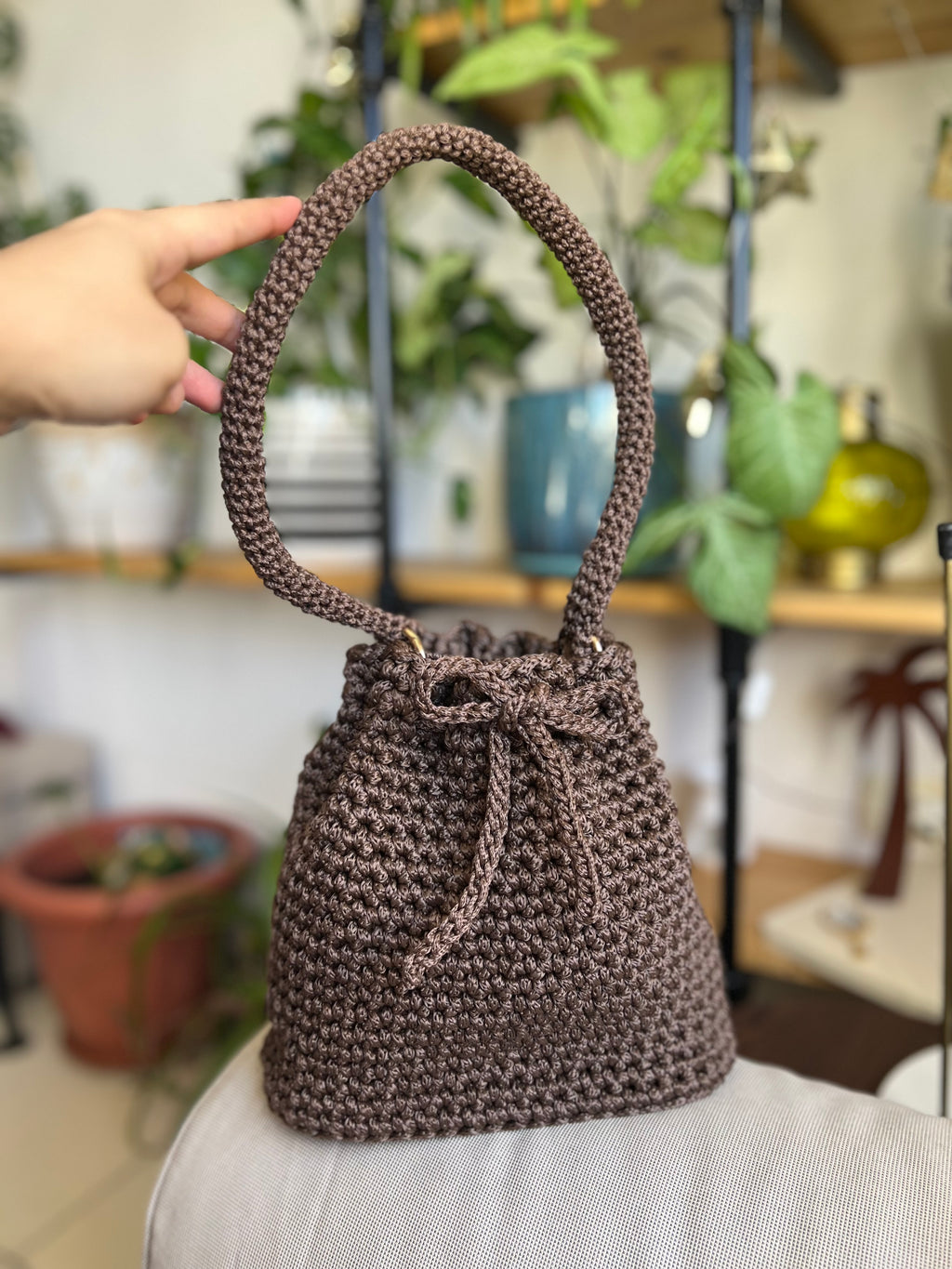 Drawstring Shoulder Bag